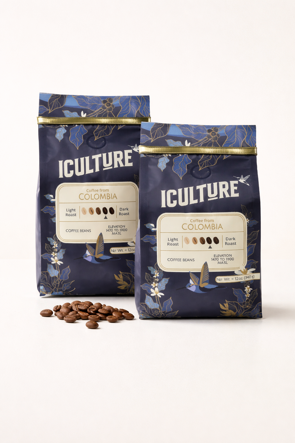 Whole Bean Coffee,  Medium Roast, Specialty Grade 12oz