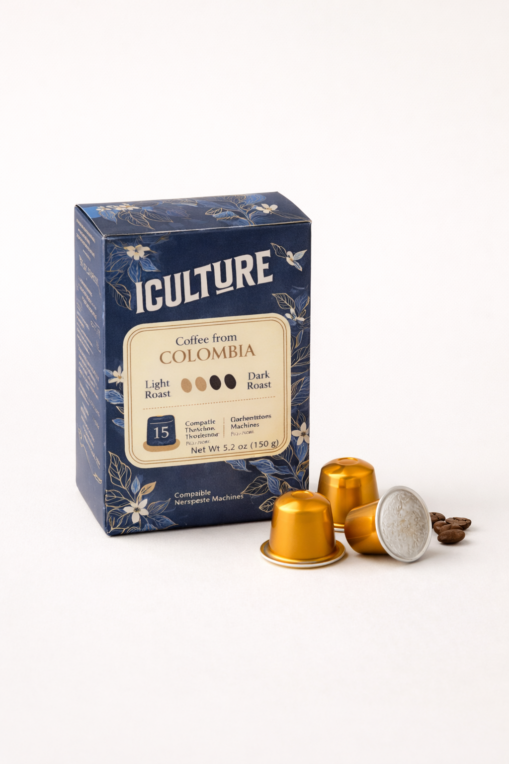 Coffee Capsules -  Dark Roasts, Compatible with Nespresso Machine- 15 capsules